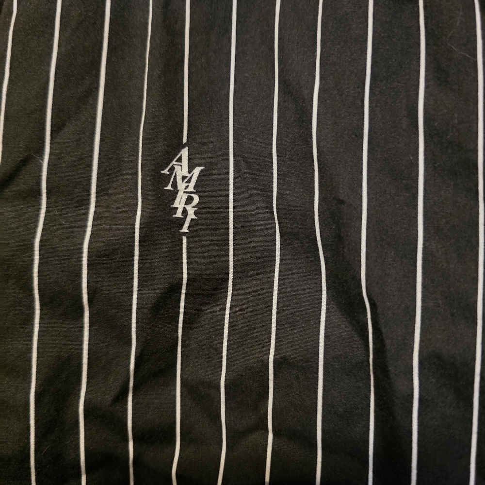 AMIRI Black and White Striped Shirt - Picture 2 of 5